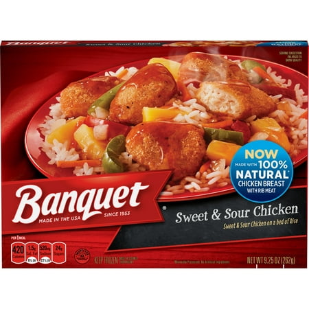 Banquet Classic Sweet and Sour Chicken Frozen Single Serve Meal 9.25 (The Best Frozen Meals)