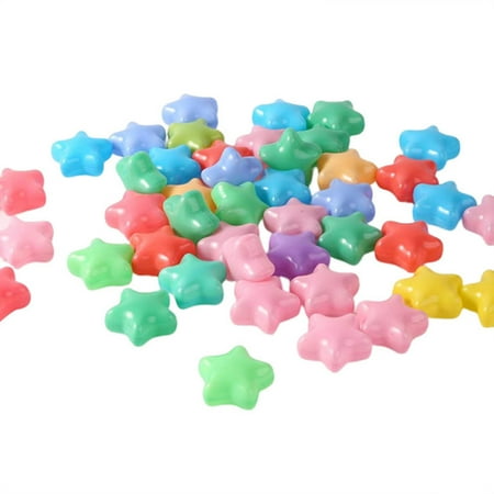 

JANGSLNG 100Pcs Ball Pit Balls Thickened Tasteless Odor-free Smooth Surface Stimulate Imagination Exercise Creativity PE Material Loving Shape Pit Balls Kindergarten Toy
