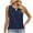 Navy, variant on Scyoekwg Womens Tank Tops Keyhole V Neck Eyelet Sleeveless Tops Summer Trendy Casual Comfy Clothes Loose Hollow Out Shirts Blouses (Navy,XXL)