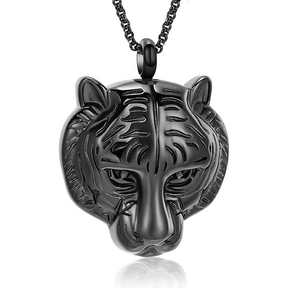 Cremation Jewelry for Ashes for Women Men Tiger Urn Necklace Memories Lockets Keepsake Urn Pendant for Human Pet Animals Ashes