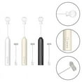 thumbnail image 5 of Fakrich White Handheld Milk Frother Wand for Coffee, Rechargeable Electric Whisk, Drink Mixer Coffee Frother For Latte, Cappuccino, Hot Chocolate, Egg, 5 of 9