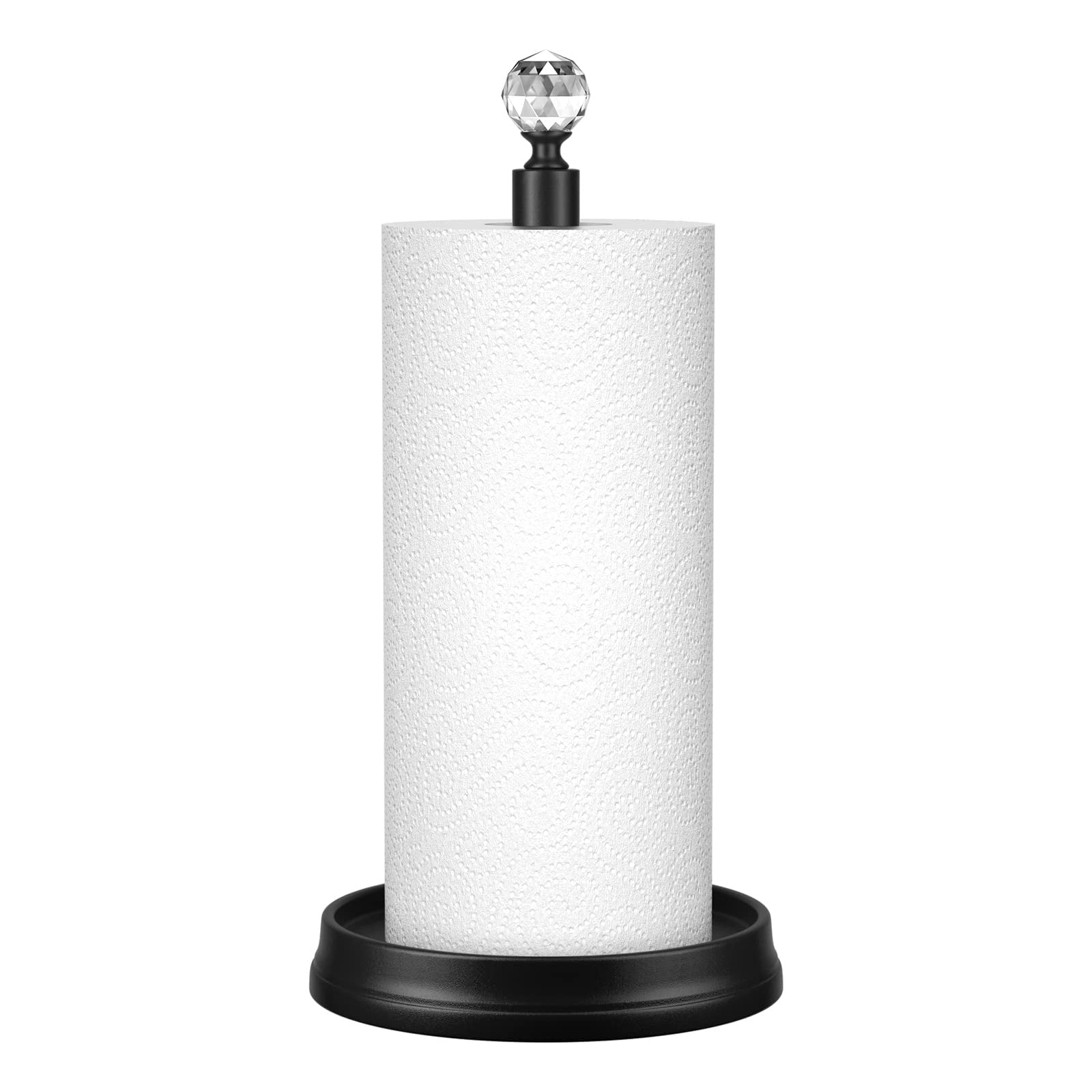 Towel Holder (with Crystal Head) Steel Paper Towel Holder countertop