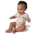 thumbnail image 2 of Modern Moments by Gerber Baby Neutral Super Soft Viscose Short Sleeve Bodysuits, 2-Pack, Sizes 0M-12M, 2 of 10