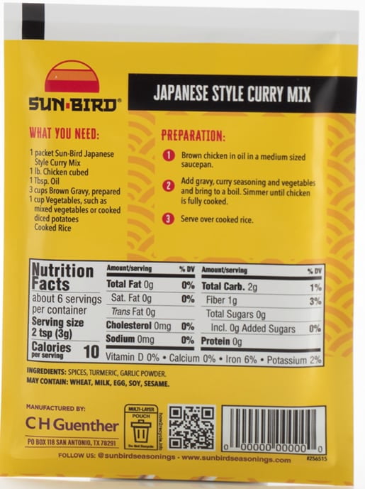 Sun-Bird Japanese-Style Curry Mix