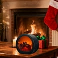 thumbnail image 5 of Fireplace Lanterns Decorative,Small Fake Fire Place,Flame Effect LED Fire Lamp,Battery Operated USB Charge Portable Fireplace,Indoor Outdoor Christmas Decoration (No Heater Function Black),A, 5 of 7