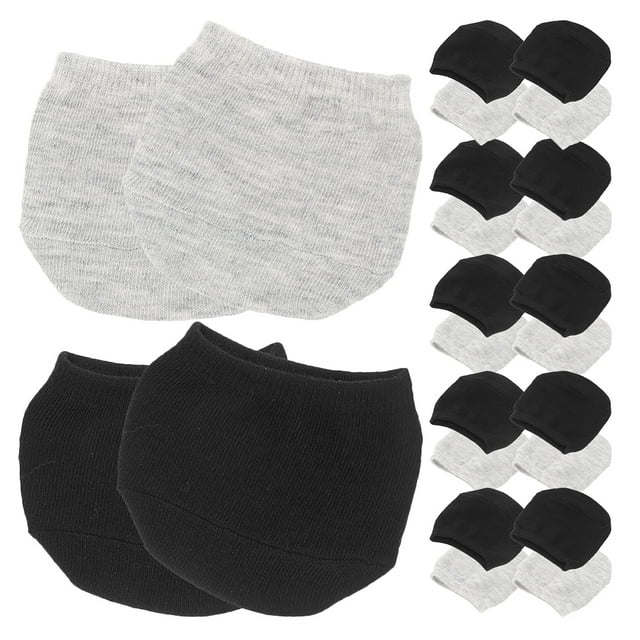 12 pares de calcetines invisibles de algodón para mujer, con puntera invisible y tira en el talón, ideales para tacones altos, planos y para el día a día.