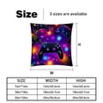 thumbnail image 5 of Game Controller Throw Pillow Covers - Set of 2 - Unique Patterns, 16x16, 18x18, 20x20 Inches - Bed Pillow Decor for Home for All Occasions, 5 of 6