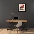 thumbnail image 4 of Pinto, Patricia 20x20 Black Modern Framed Museum Art Print Titled - Baby Red Bird I, 4 of 5