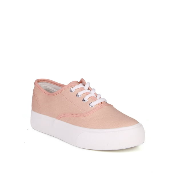 Nature Breeze - Nature Breeze Lace Up Women's Canvas Sneakers in Blush ...
