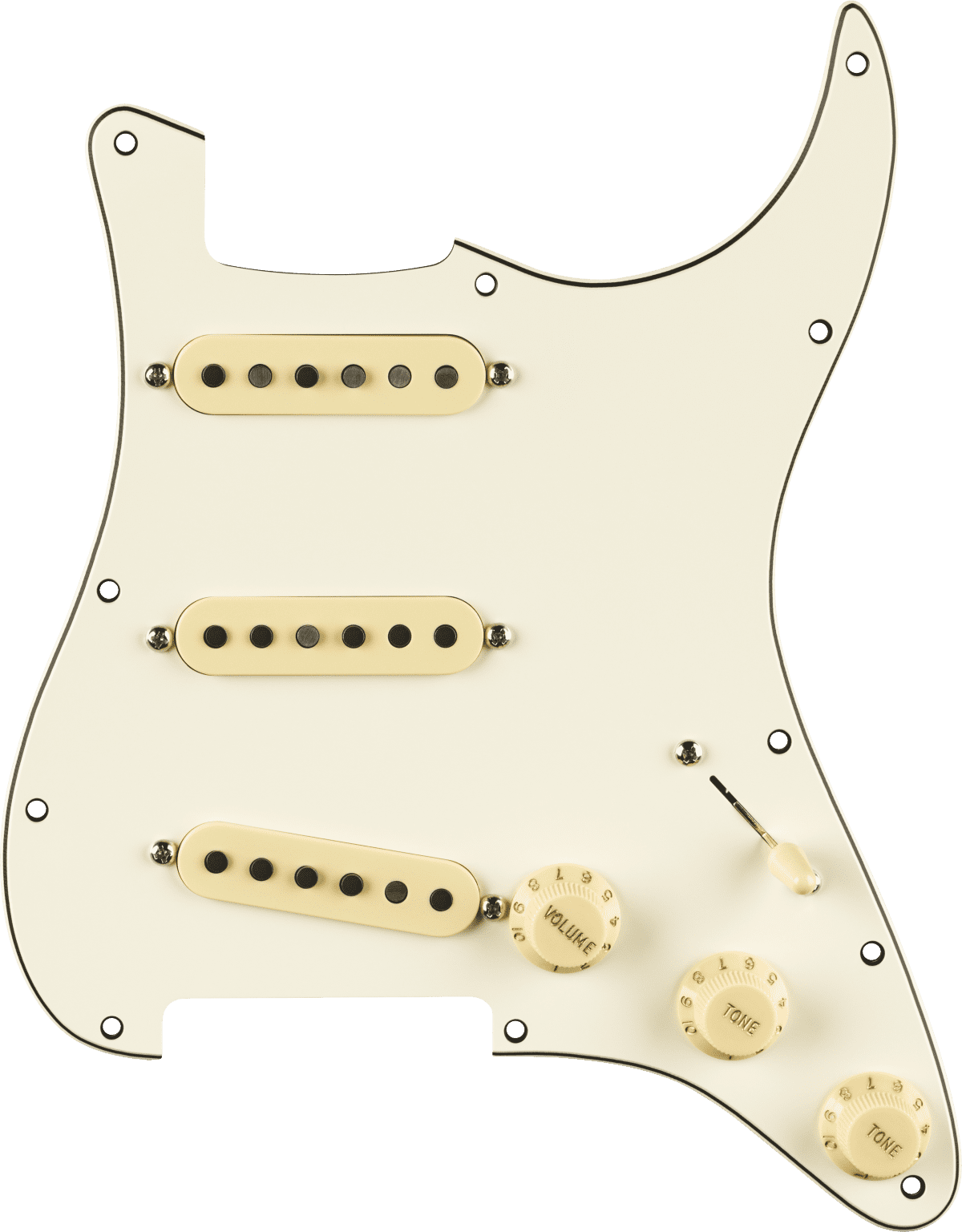 Fender Pure Vintage '59 w/RWRP Midde Pre-Wired Strat Pickguard, 11-Hole, Parchment