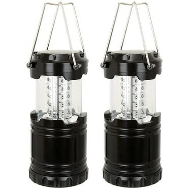 BalanceFrom Ultra Bright LED Collapsible Camping Light 2 Pack, Portable Water Resistant Camping Lantern Flashlights, Emergency Lights for Camping, Outage
