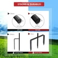 thumbnail image 3 of Shepherd Hook Adjustable Height 32/24/16’’ 1/2 inch Thick Use at Weddings, Hanging Solar Lights, Lanterns, Bird Feeders, Metal Hanger Hook (Black,32inch). U.S. Patent., 3 of 6