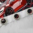 thumbnail image 4 of Manfei Extreme Sports Game Blackout Curtains Set of 2 (52x84 Each),Speed Race Car Window Curtains,Red Black Hockeycomb Hexagon Curtains and Drapes For Boys Kids,Microfiber Bedroom Decor, 4 of 6