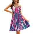 thumbnail image 1 of Robe Évasée à Encolure Carrée Élégante Mode Féminine Imprimée Plantes Se Transforme en Terre Verte Hipster Amour, 1 of 5
