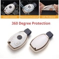 thumbnail image 4 of LAICAIW for Mercedes Benz Key Fob Cover with Lanyard, Soft TPU Key Case Shell Compatible with Mercedes Benz C E S M CLS CLK G Class Smart Key Holder, 4 of 6