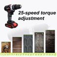 thumbnail image 4 of Perceuse Sans Fil Multifonction Réglable 36V Marteau Rechargeable Tournevis Électrique 2 Vitesses 25, 4 of 8