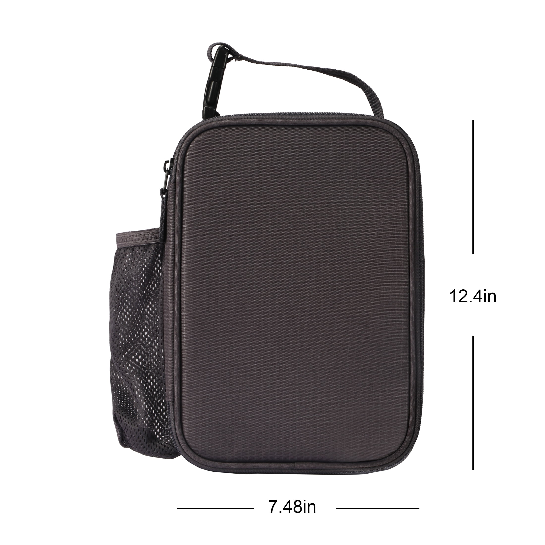 Your Zone Reusable Insulated Lunch Bag, Gray