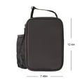 thumbnail image 3 of Your Zone Reusable Insulated Lunch Bag, Gray, 3 of 15