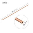 thumbnail image 2 of Uxcell 3.5mm OD 1mm Wall Thickness 300mm Length Copper Round Tube 2 Pack, 2 of 5