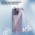 thumbnail image 5 of for iPhone 14 Plus Transparent Back Case, Stylish Frosted Lightweight Drop Protective Ultra Slim Shockproof Anti-scratch Anti-fingerprint Back Case Cover for iPhone 14 Plus, Purple, 5 of 8