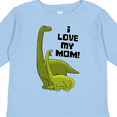 thumbnail image 4 of Inktastic I Love my Mom with Baby and Mommy Brontosaurus Boys or Girls Long Sleeve Toddler T-Shirt, 4 of 5