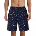 thumbnail image 1 of Bathing Suit Colorful Space Board Shorts Summer Fantasy Planets Stylish Board Short Pants Man DIY Running Fast Dry Beach Trunks, 1 of 5