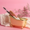 thumbnail image 2 of Organizer Box Space-saving Anti-slip Storage Water-proof Bathtub Shape Makeup Storage Box for Bathroom, 2 of 8