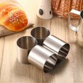 thumbnail image 4 of Round Cake Ring Mold Stainless Steel Baking Rings 16Pcs Dessert Mousse Mold Mini Cake Pastry Ring Food Molding Set, 4 of 5