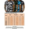 thumbnail image 2 of Frontwalk Men Comfy Short Sleeve T Shirts Camouflage Print Casual Basic Tee Mens Crew Neck Sport Blouse, 2 of 2