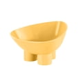 thumbnail image 2 of Cat Bowl Anti-Vomiting Tilted Elevated Cat Food Bowl Whisker Friendly Slanted Feeding Bowls with Shallow & Tall Design Yellow, 2 of 7