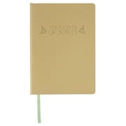 U Style Thoughts of Sorts Soft Cover PU Journal, Floral Printed Edge, 5.75" x 8", 120 Sheets, Ribbon Marker