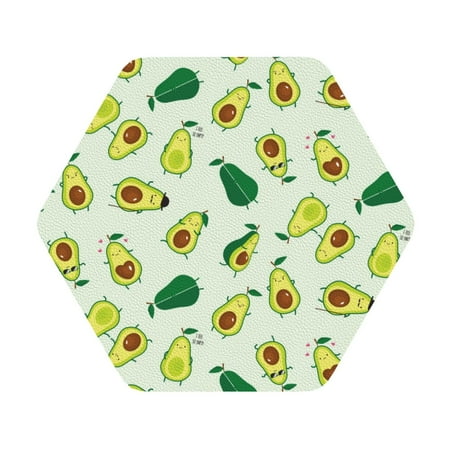 

Cauagu Cartoon Fruit for Round Coaster Drink Coasters Set of 4 Leather Bar Beer Beverage Cup Mat for Drinks for Tabletop Protection & Coffee Table Decor