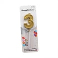 thumbnail image 2 of Scented Candles With Holders,Glitter Number Candles Gold Number 0-9 Birthday Party Candle Cake, 2 of 5