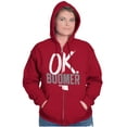 thumbnail image 3 of OK Boomer State of Oklahoma Settlers Zip Up Hoodie Men's Women's Brisco Brands 4X, 3 of 6