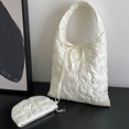 thumbnail image 3 of Bolso Hobo elegante para mujer, bolso de mano informal hinchado con mini bolso para ir de compras, 3 of 8