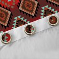 thumbnail image 4 of jejeloiu Southwestern Aztec Geometric Blackout Curtains Set of 2 (52x84 Each),Boho Exotic Style Window Curtains,Red Brown Curtains and Drapes For Men Women,Super Cozy Room Decor, 4 of 6