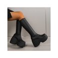 thumbnail image 1 of Women's Gothic Style Personality Elasticity Thick Platform High Waterproof Knee-length Boots, Autumn And Winter New Style, Ideal Gift, Thick Bottom, H, 1 of 5