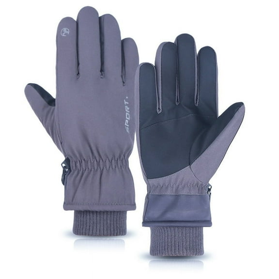 Gloves for men cold weather Ski Gloves Touch Screen Winter Outdoor Sports Warm Cold Plus Velvet Padded Full Finger Riding Windproof Waterproof Gloves