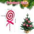 thumbnail image 2 of NOGIS 12Pcs Christmas Candy Cane Plastic Candy Decorations Peppermint Ornaments for Christmas Tree Candy Lollipop Craft Decor for Xmas Home Party Supplies (Pink), 2 of 6