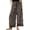 Coffee, variant on Womens Lace Trim Wide Leg Pants Polka Dot Print Cropped Lace-Hem Pants with Pockets (Coffee M)