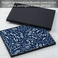 thumbnail image 5 of CounterArt "Navy Floral Sketch" Hardboard Tabletop Placemats 4-Pack, 5 of 7