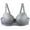 Silver, variant on Fatuov Lace Wire Bras for Women Solid Color Comfort T-Shirt Bra for Outdoor, Push Up Full Coverage Supportive Lightly Lined Bra 40C, Silver
