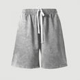thumbnail image 2 of Womens Sweat Shorts Comfy Casual Lounge Drawstring Elastic Waist Short Pants Summer Athletic Sweatpants with Pocket 2024, 2 of 5