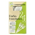 thumbnail image 1 of Go4Green Compostable Forks, 24 Pieces, 1 of 5