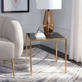 thumbnail image 3 of SAFAVIEH Kiley 18" Classic Top Accent Table, Gold Leaf/Black Glass, 3 of 8