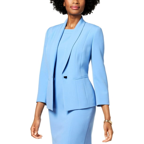 Kasper Kasper Womens Business Wear Office Blazer Blue 16 Walmart