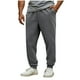thumbnail image 2 of Ceisia Men's All-Season Casual Pants - Gift Solid Color Drawstring Elastic Waist Straight Leg Pocket Trousers, 2 of 5