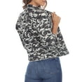 thumbnail image 3 of White Mark Women's Camo Denim Jacket, 3 of 5