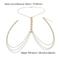 thumbnail image 3 of Long Tassel Body Chain Retro Carved Disc Waist Chain Fashion Jewelry Accessory for Women Festival Party Outfit, 3 of 6