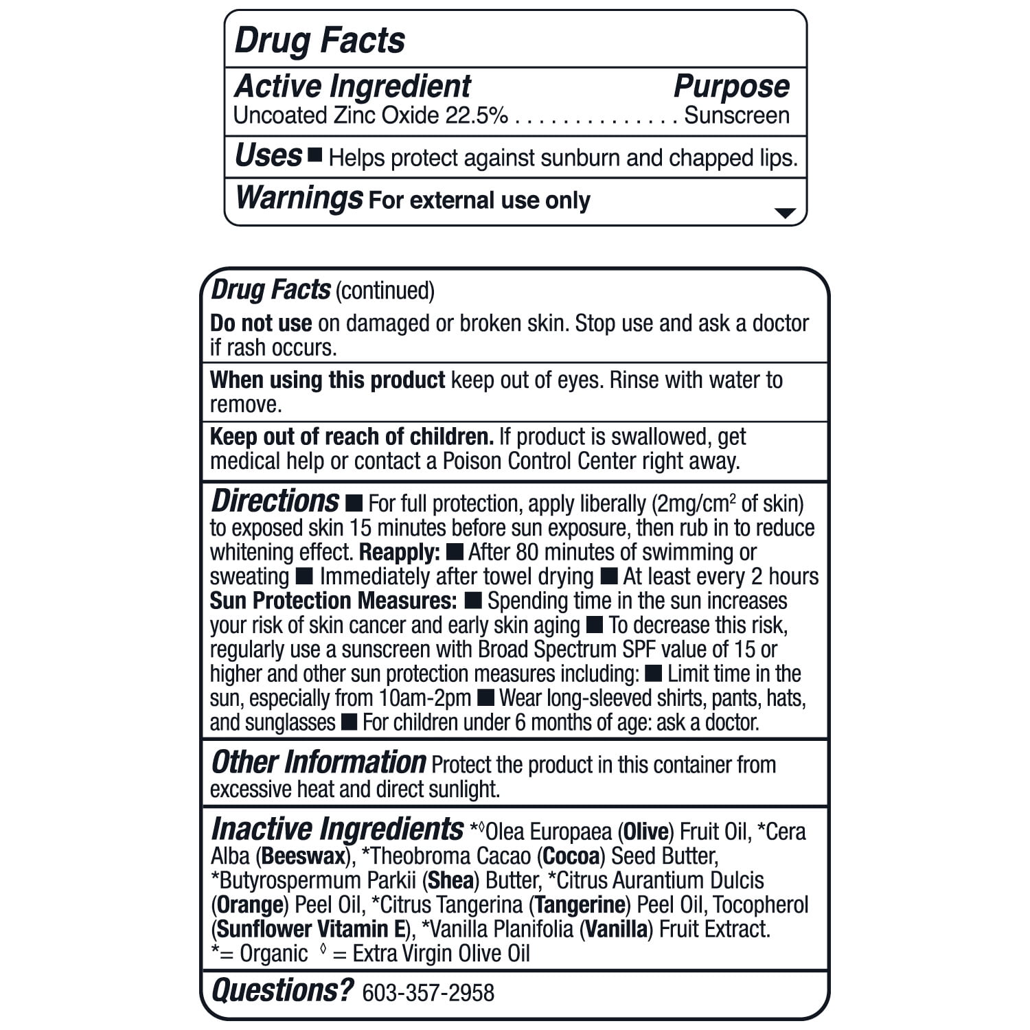 Badger Organic Hypoallergenic Sunscreen Stick for Kids, SPF 35, Reef Safe, 0.65 oz, 2 Pack